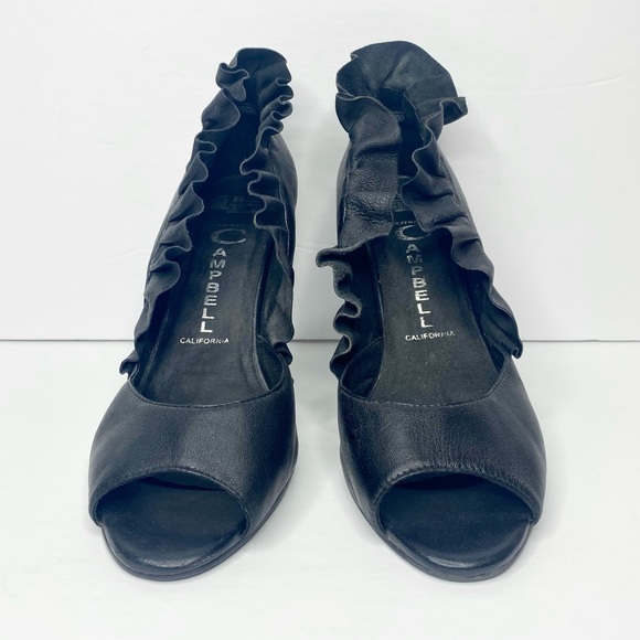 Jeffrey Campbell ‘Michelle’ Leather Unicorn Heels - Picture 3 of 11